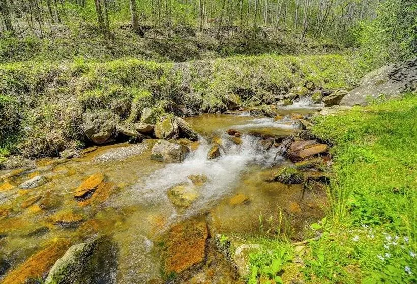 31 Mi To Skiing: Creekside Cabin W/ Fireplace!
