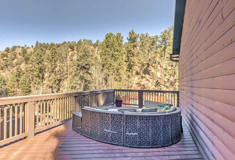 Mountainside Ruidoso Home W/ Hot Tub, Deck & Grill