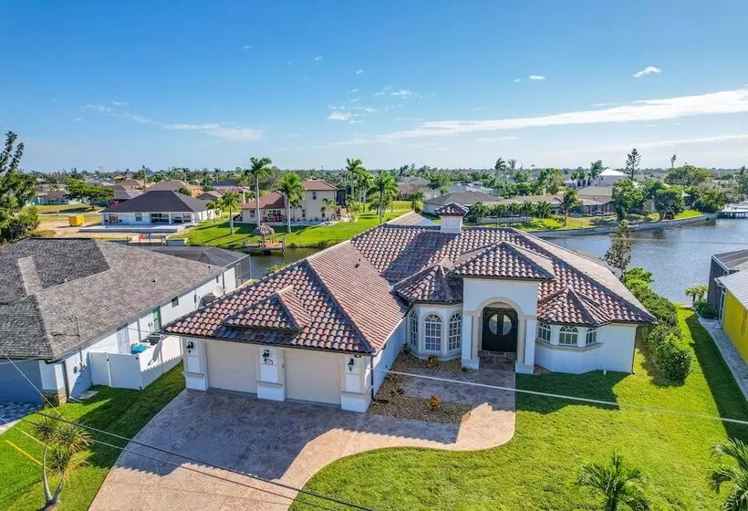On Canal: Luxe Cape Coral Oasis W/ Pool & Lanai!