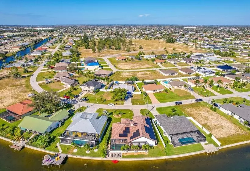 On Canal: Luxe Cape Coral Oasis W/ Pool & Lanai!