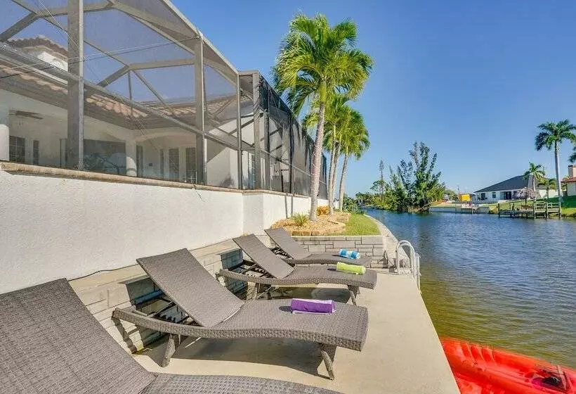 On Canal: Luxe Cape Coral Oasis W/ Pool & Lanai!