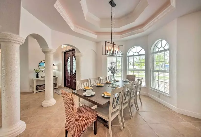 On Canal: Luxe Cape Coral Oasis W/ Pool & Lanai!