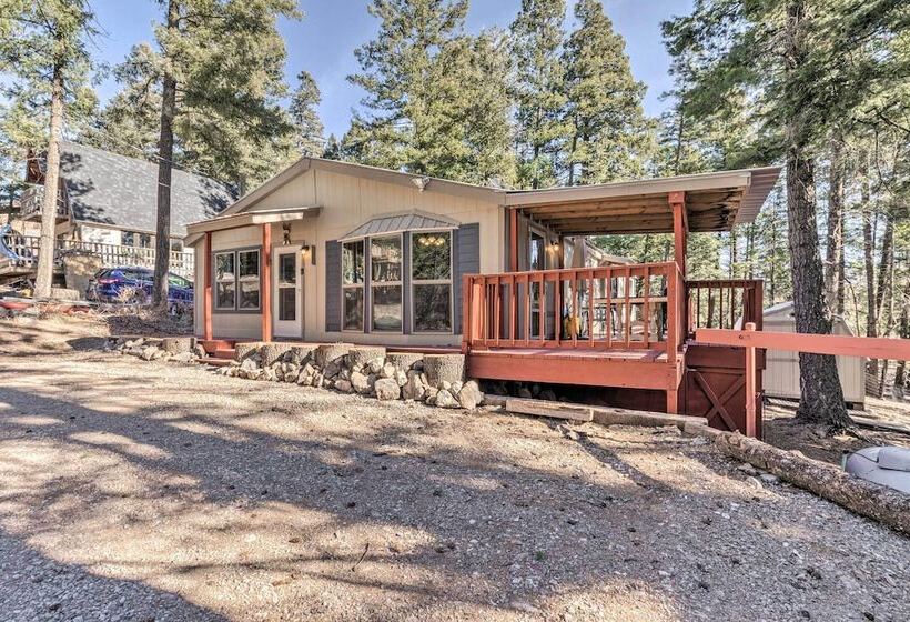 Relaxing Lincoln Forest Retreat W/ Wraparound Deck