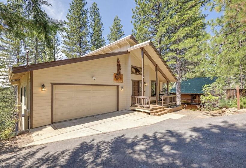 Deck & Views: Pet Friendly Starry Pines Cabin