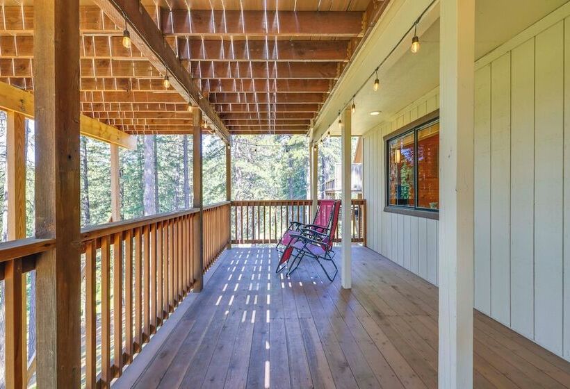 Deck & Views: Pet Friendly Starry Pines Cabin