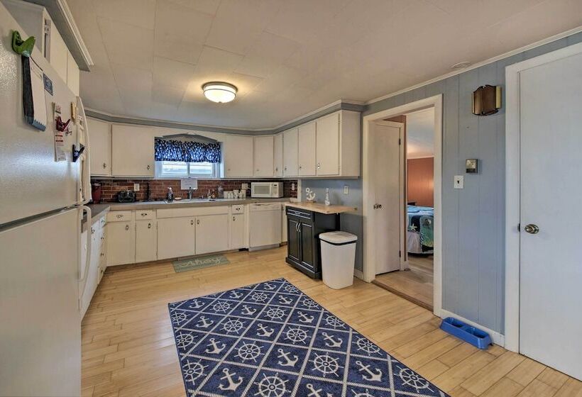 Pet Friendly Togus Pond Home: Kayak & Canoe!