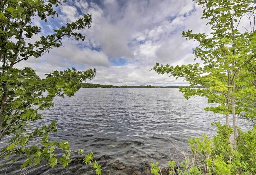 Pet Friendly Togus Pond Home: Kayak & Canoe!