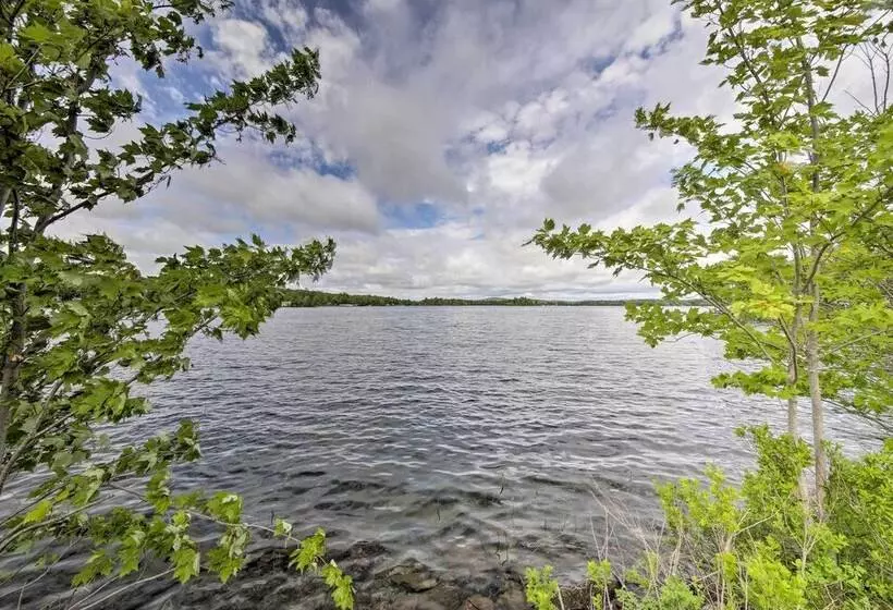 Pet Friendly Togus Pond Home: Kayak & Canoe!