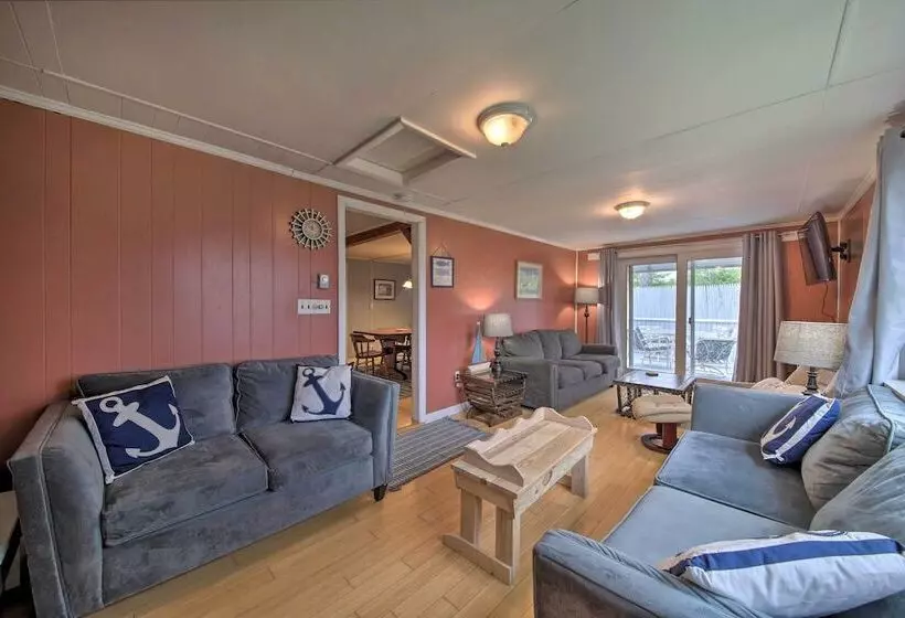 Pet Friendly Togus Pond Home: Kayak & Canoe!