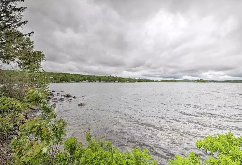 Pet Friendly Togus Pond Home: Kayak & Canoe!