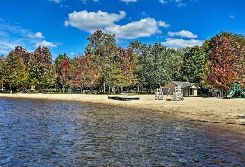 Pocono Lake Paradise W/ Private Beach & Dock!
