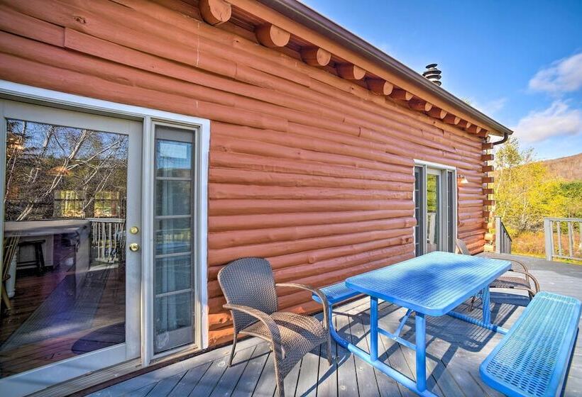 Pet Friendly New York Cabin W/ Hot Tub & Game Room
