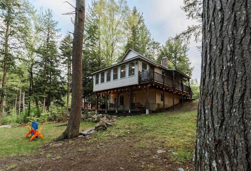 Waterfront Sebec Lake Home W/ Yard + Fire Pit