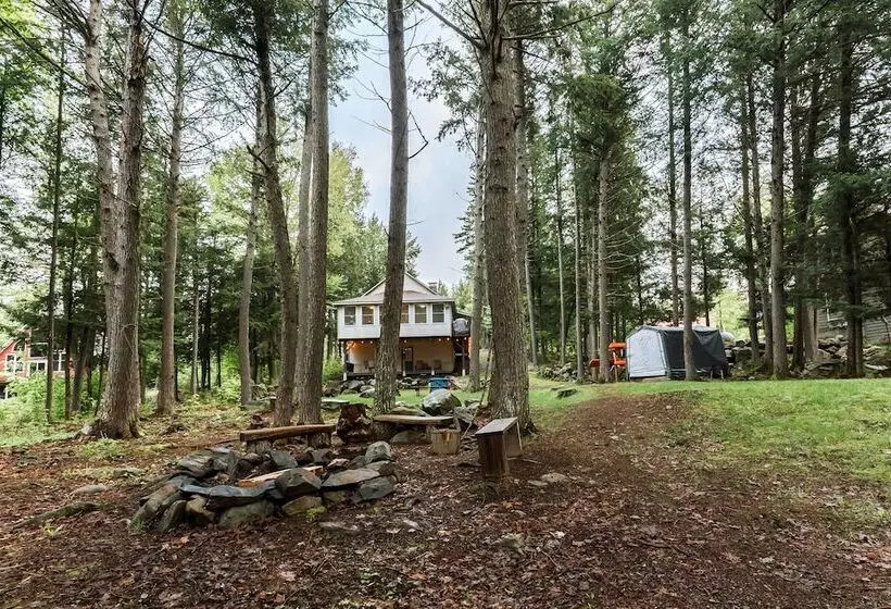 Waterfront Sebec Lake Home W/ Yard + Fire Pit