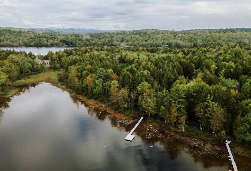 Waterfront Sebec Lake Home W/ Yard + Fire Pit