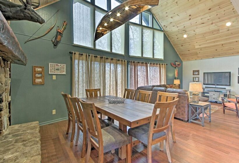 Camp Themed Sevierville Cabin W/ Hot Tub + Teepee!