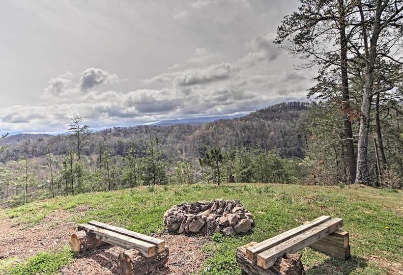 Camp Themed Sevierville Cabin W/ Hot Tub + Teepee!