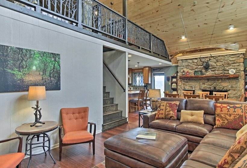 Camp Themed Sevierville Cabin W/ Hot Tub + Teepee!