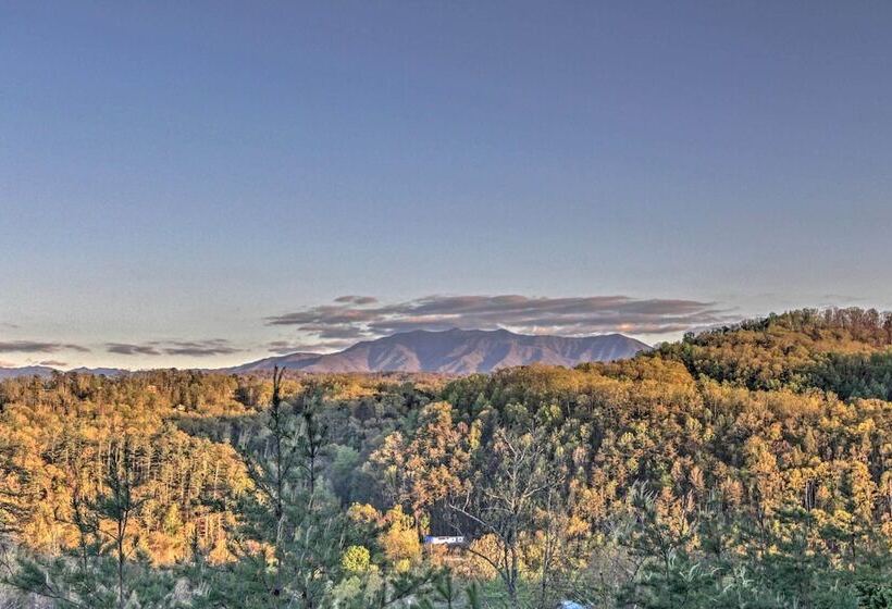 Camp Themed Sevierville Cabin W/ Hot Tub + Teepee!
