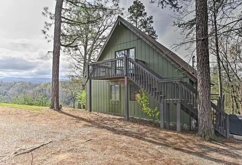 Camp Themed Sevierville Cabin W/ Hot Tub + Teepee!