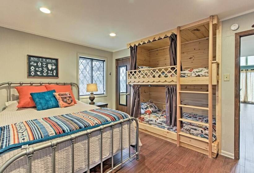 Camp Themed Sevierville Cabin W/ Hot Tub + Teepee!