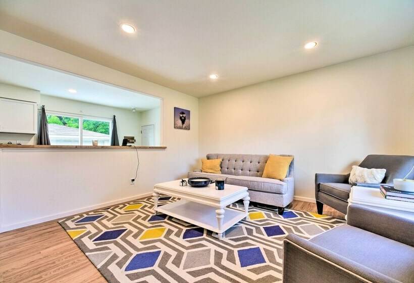 Cozy Center Line Home W/ Fenced Yard & Office