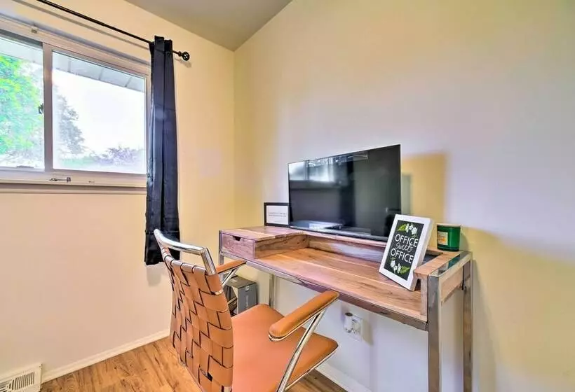 Cozy Center Line Home W/ Fenced Yard & Office