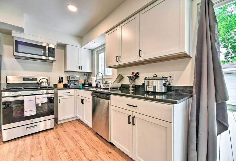 Cozy Center Line Home W/ Fenced Yard & Office