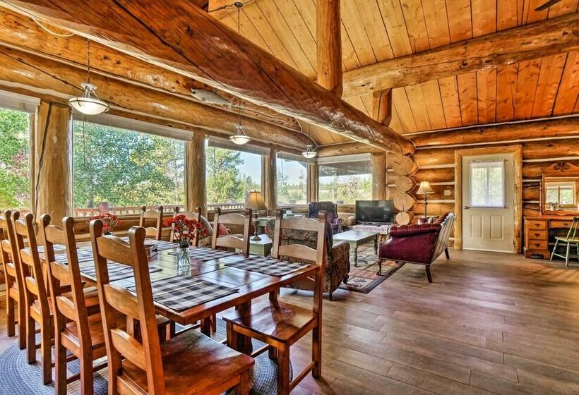 < 1 Mi To Lake Granby: Log Cabin W/ Fire Pit