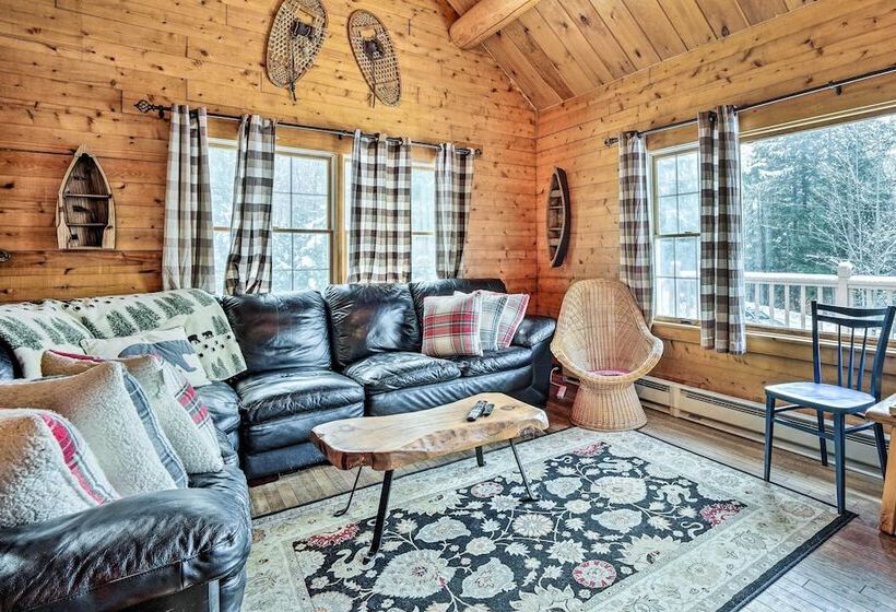 Andover Cabin Retreat W/ Hot Tub & Fireplace!