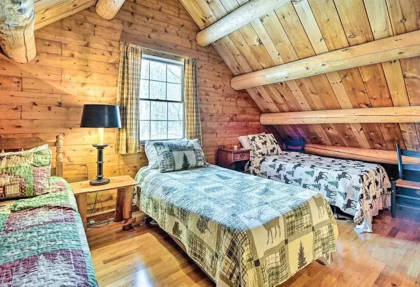 Andover Cabin Retreat W/ Hot Tub & Fireplace!