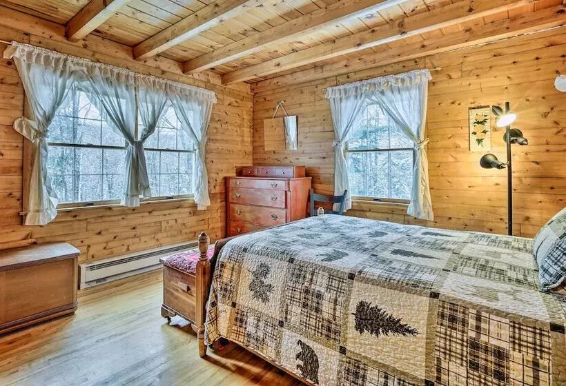 Andover Cabin Retreat W/ Hot Tub & Fireplace!