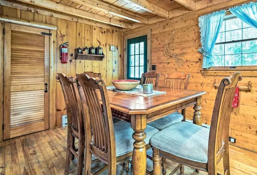 Andover Cabin Retreat W/ Hot Tub & Fireplace!