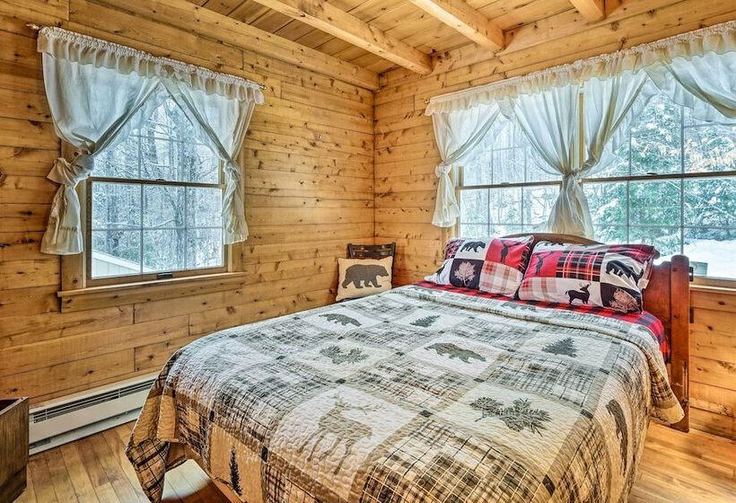 Andover Cabin Retreat W/ Hot Tub & Fireplace!