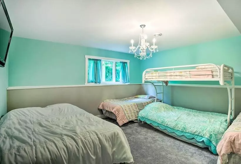 Cabin W/ Dock & Porch Across From Balsam Lake