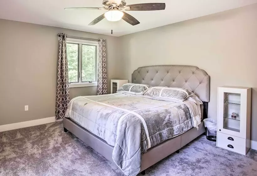 Cabin W/ Dock & Porch Across From Balsam Lake