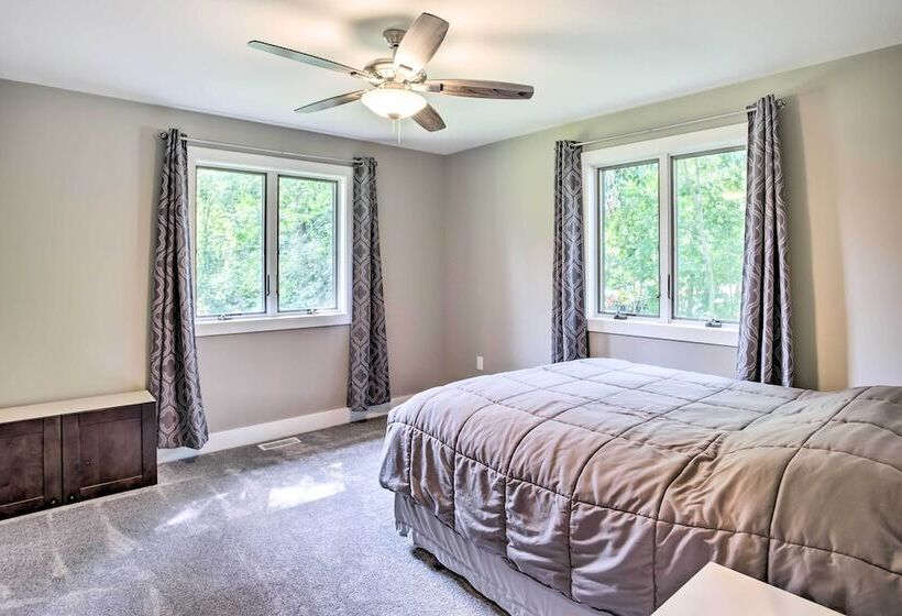 Cabin W/ Dock & Porch Across From Balsam Lake