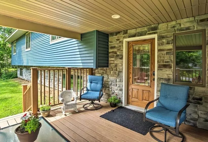 Cabin W/ Dock & Porch Across From Balsam Lake