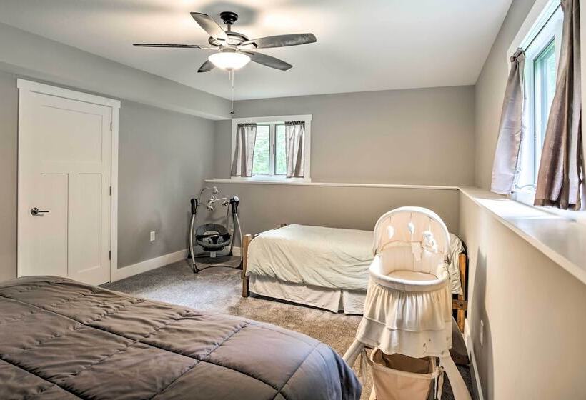 Cabin W/ Dock & Porch Across From Balsam Lake