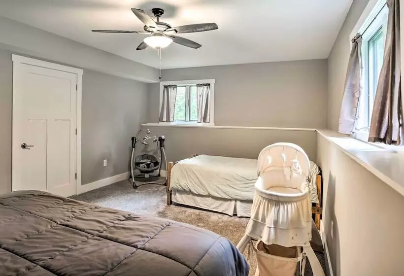 Cabin W/ Dock & Porch Across From Balsam Lake