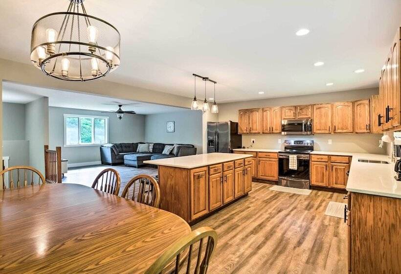 Cabin W/ Dock & Porch Across From Balsam Lake