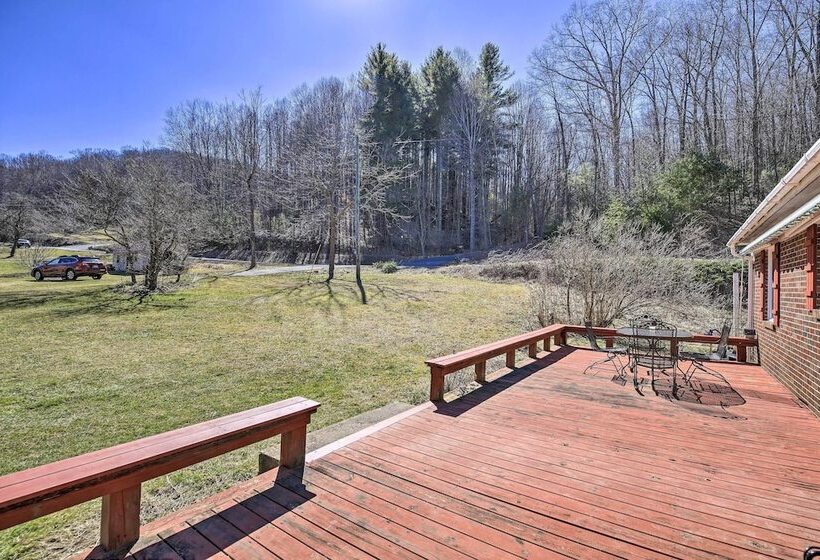 Quaint Creekside Home W/ Spacious Deck & Yard