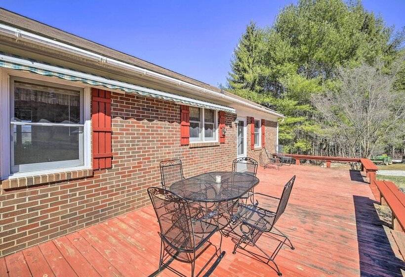 Quaint Creekside Home W/ Spacious Deck & Yard