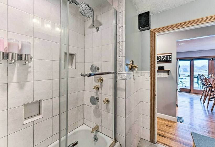 Riverfront Rockford Home W/ Fire Pit & Deck!