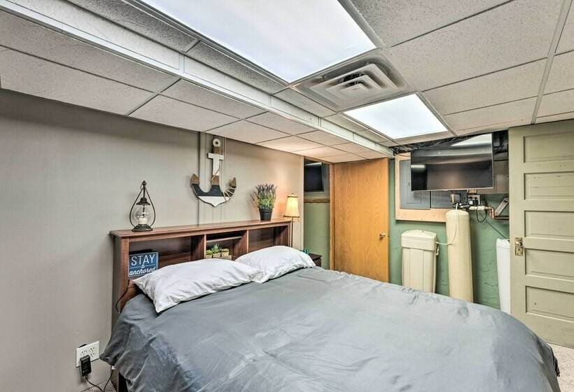 Riverfront Rockford Home W/ Fire Pit & Deck!