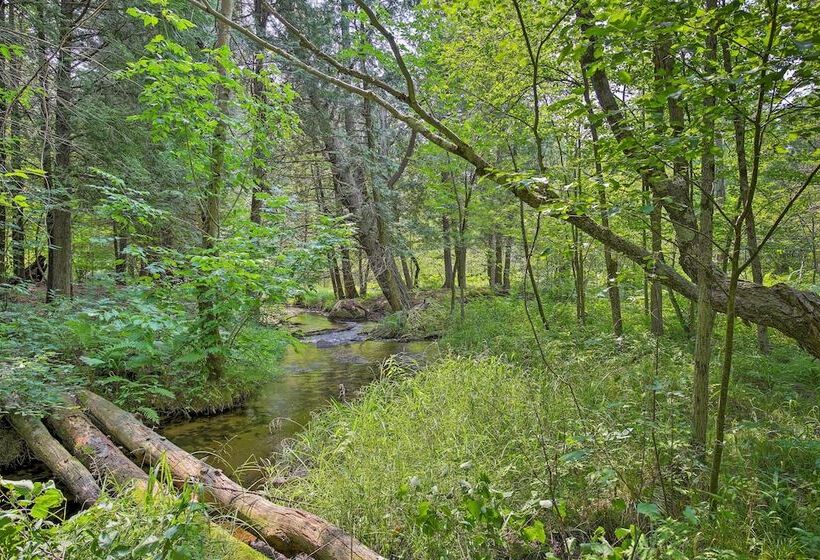 Secluded Log Cabin In Nw Michigan: Hot Tub & Deck