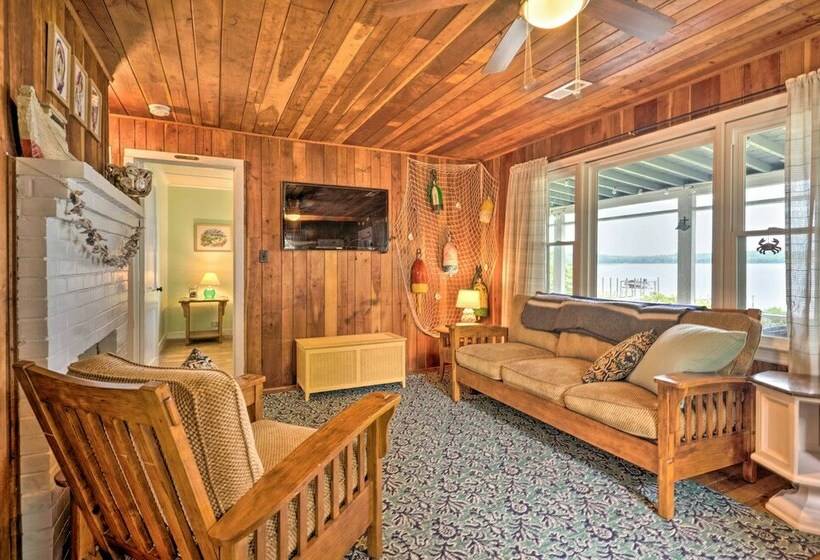 Serene River Retreat W/ Private Beach & Dock!