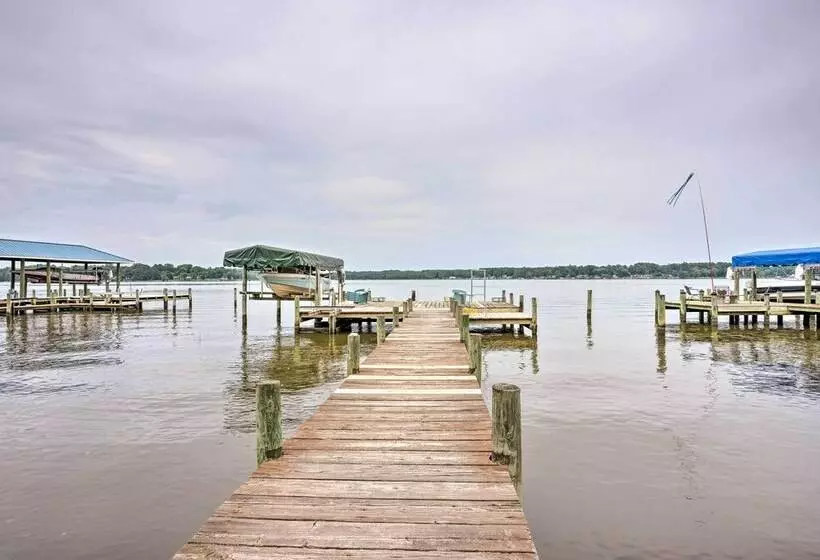 Serene River Retreat W/ Private Beach & Dock!