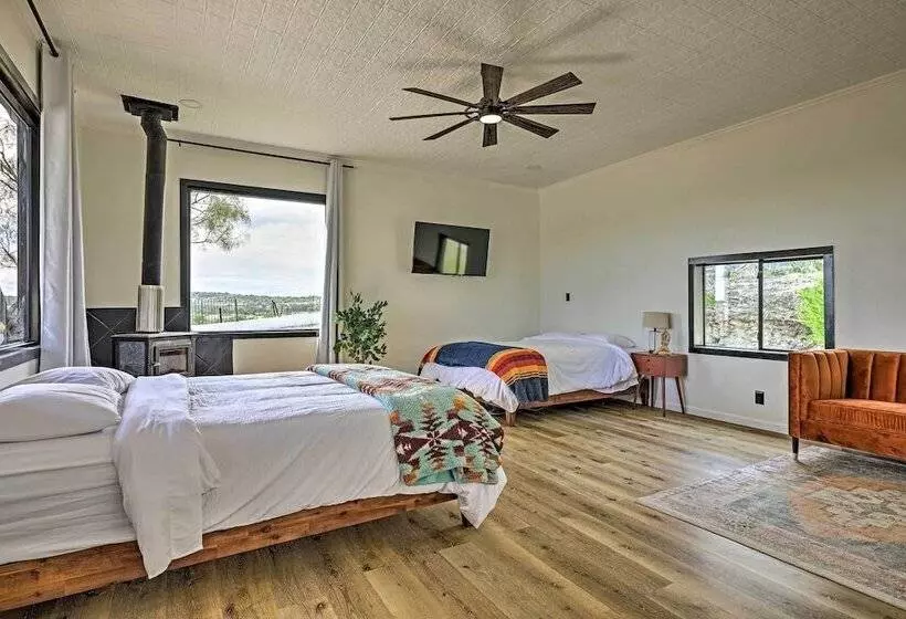 Trendy Fredericksburg Pad W/ Pool & Valley Views!