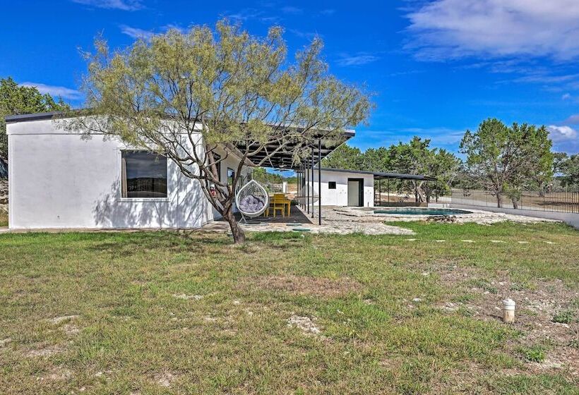 Trendy Fredericksburg Pad W/ Pool & Valley Views!